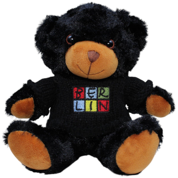 Berlin Teddybär mit Pullover, schwarz