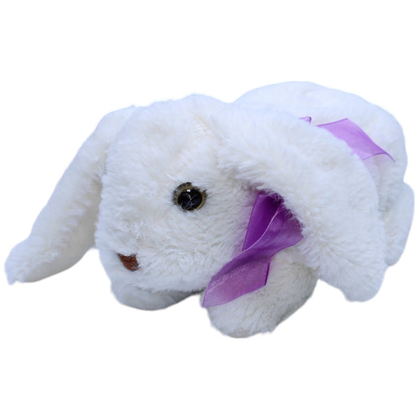 Süßer weißer Hase mit lila Schleife