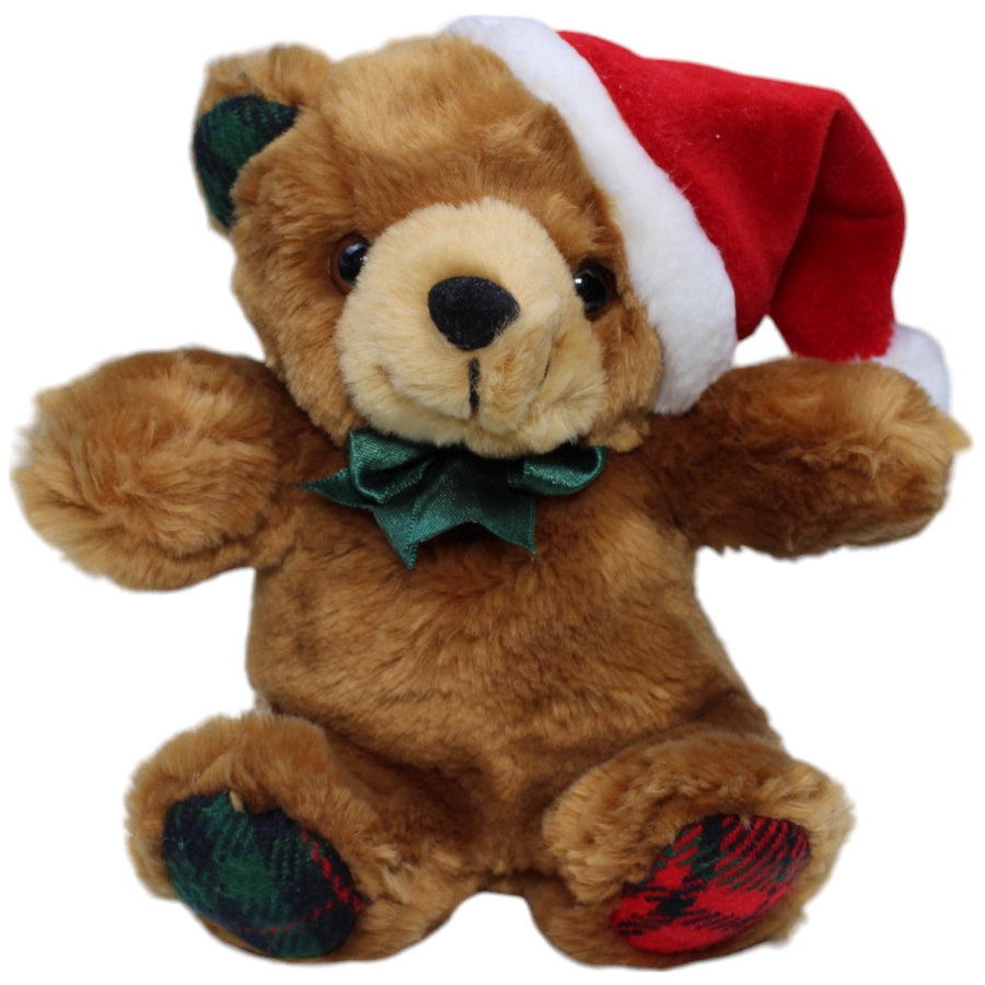 Süßer Teddybär mit Weihnachtsmütze
