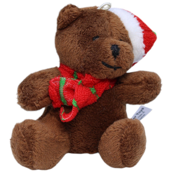 Mini-Teddybär mit Zipfelmütze & Schal
