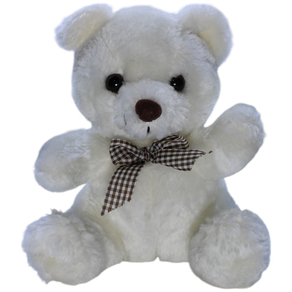 Süßer weißer Teddybär mit Schleife