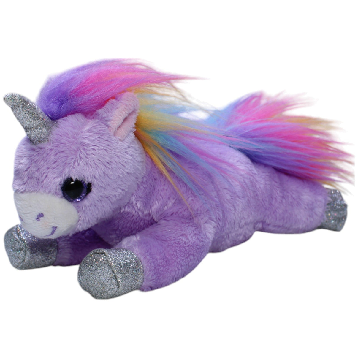 1238356 Depesche Lila Einhorn von Ylvi and the Minimoomis, liegend Kuscheltier Kumpel Leo Gebraucht