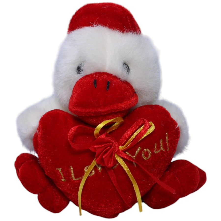 Ente mit "I love you" Herz