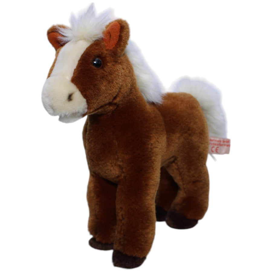 Pferd, braun mit weißen Haaren