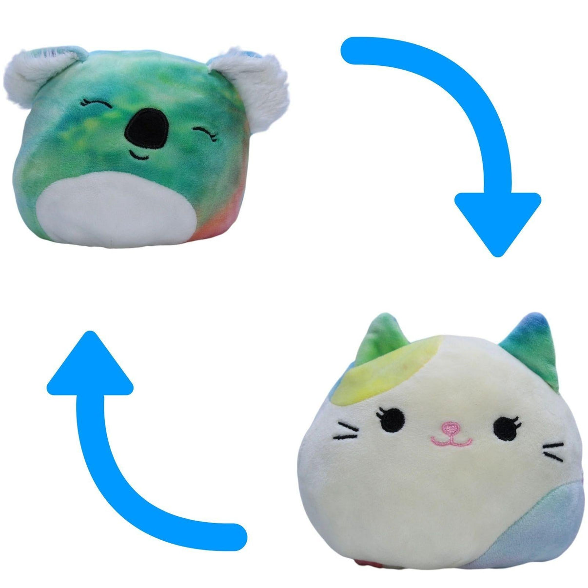 1238556 Kellytoy Squishmallows, Flip a Mallows™ Koala & Katze Kuscheltier Kumpel Leo 13cm 15cm ebay - stofftiere