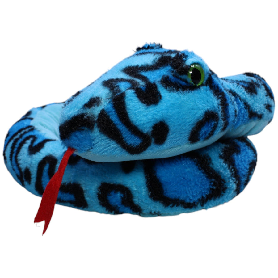 Schlange mit Muster, blau