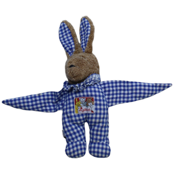 Hase, blau-kariert