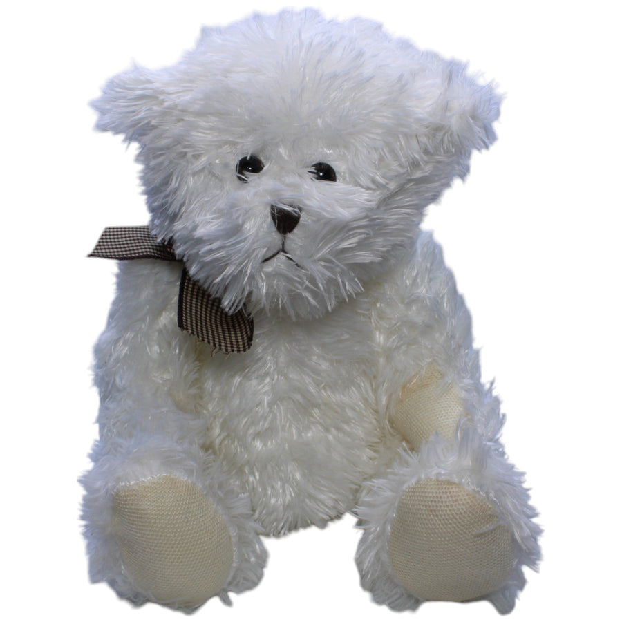 Großer weißer Zottel-Teddybär