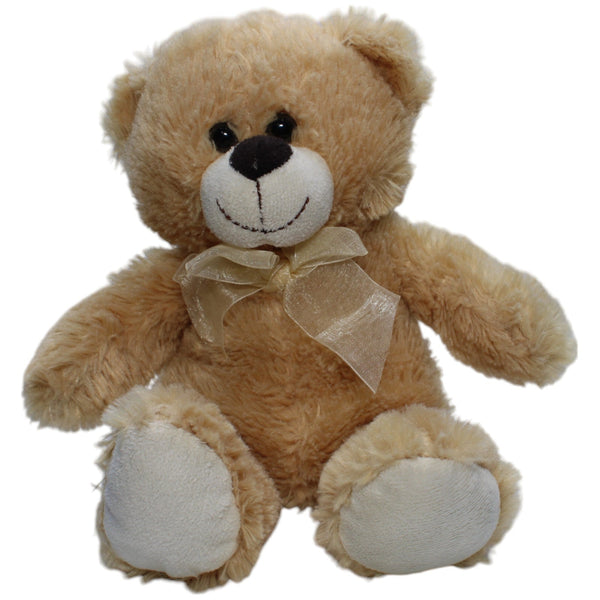 Hellbrauner Teddybär mit Schleife