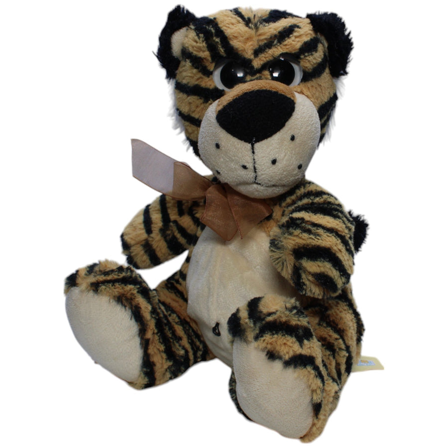 Süßer Tiger mit Schleife, sitzend