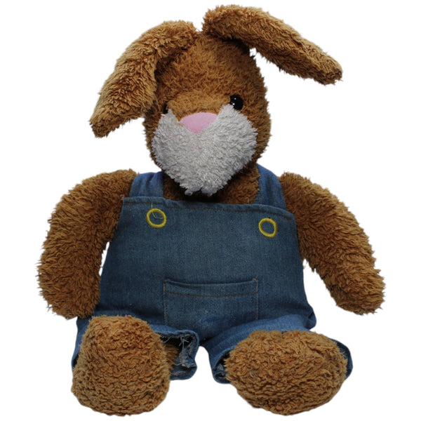XL Hase mit Jeans-Latzhose