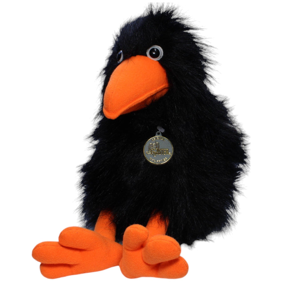 Großer zotteliger Rabe, schwarz