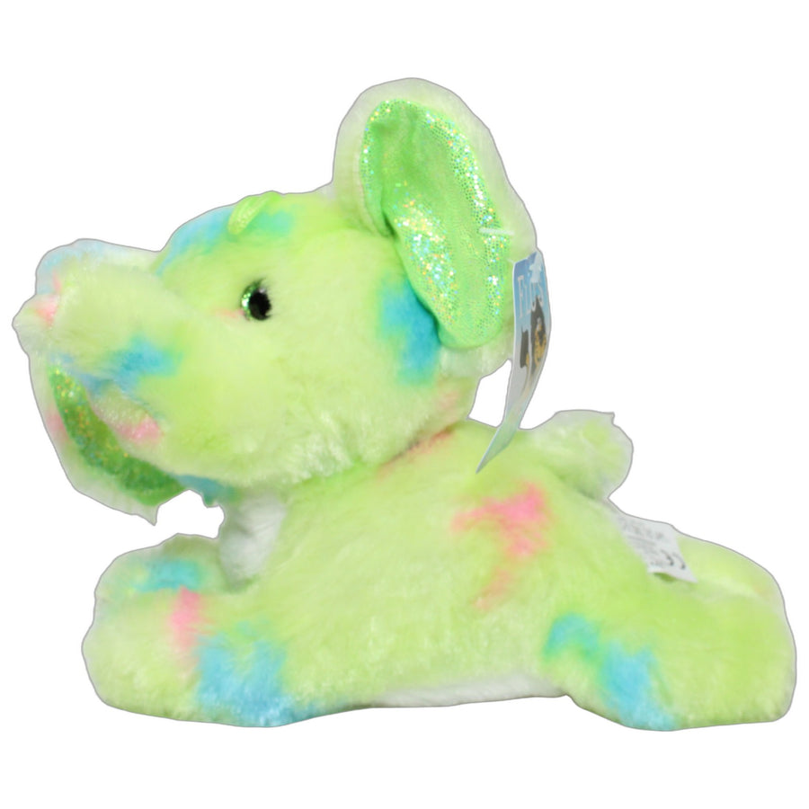 Flos Toys, grüner Elefant mit Glitzer