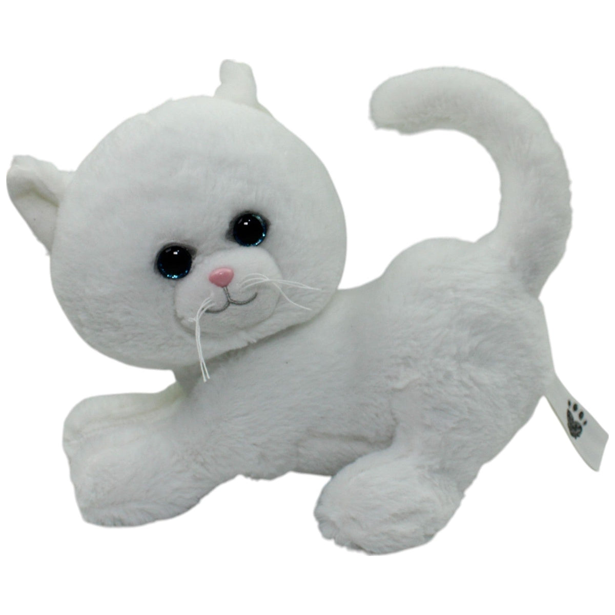 5054903687443 TCC Global Pets2Cuddle, weiße Katze Kuscheltier Kumpel Leo 25cm ebay-neu-stofftiere Katze