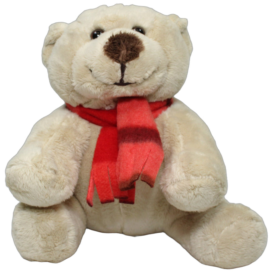 Tröster-Teddy mit rotem Schal
