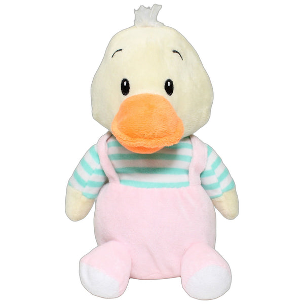 Süße Ente mit rosa Latzhose