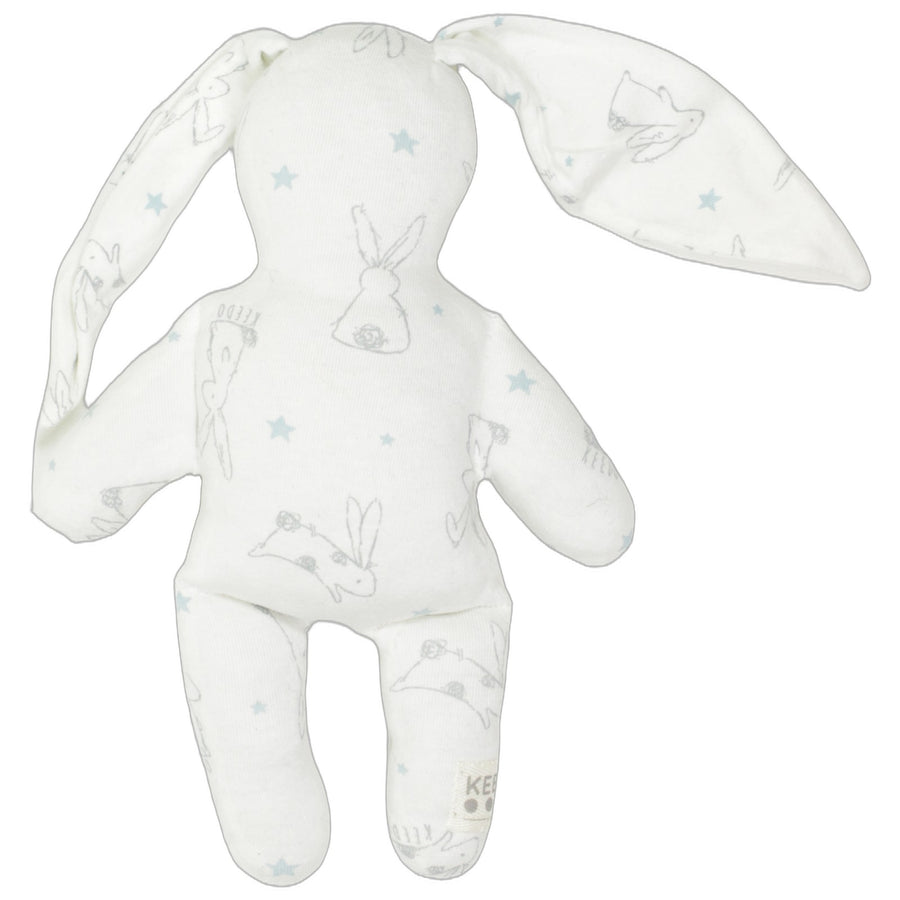 Weißes Hase mit Hasenmuster & langen Ohren