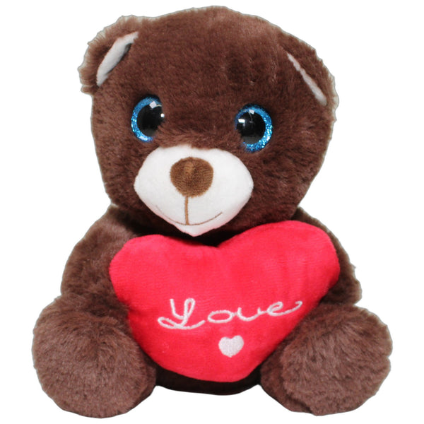 Brauner Bär mit Herz "Love"