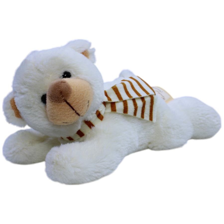Kuschel-Freunde, liegender Teddybär mit Schal
