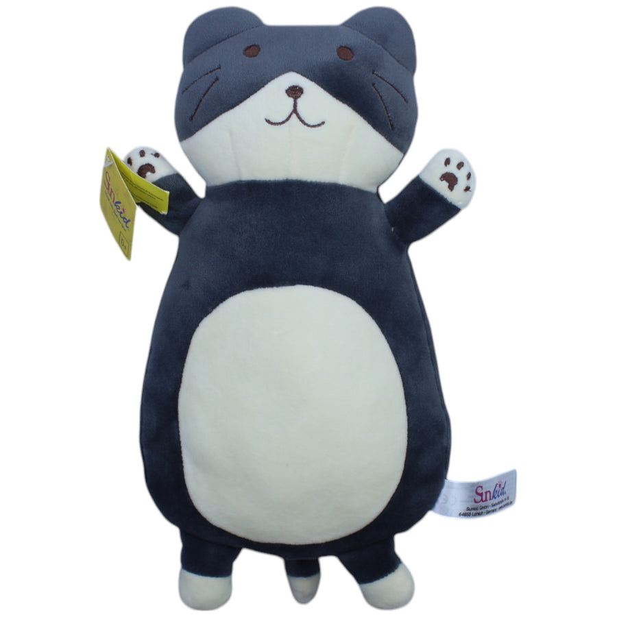 Squishy Katze, grau-weiß