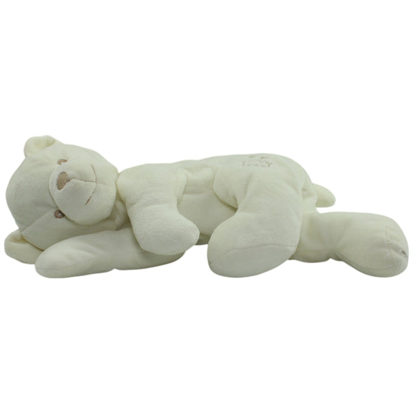 Weicher liegender Teddybär, weiß