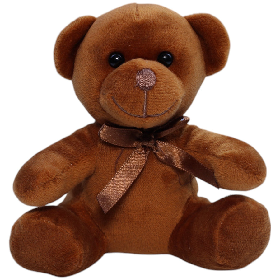 Kuschelfreund, dunkelbrauner Teddybär mit Schleife