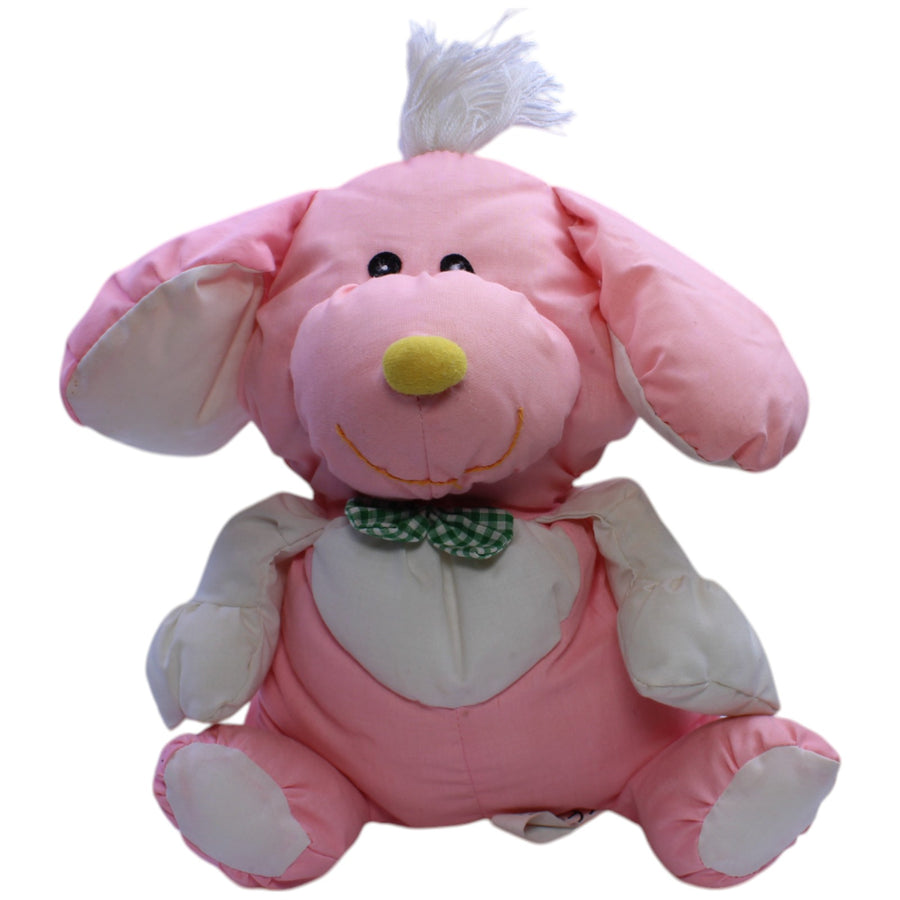 Knautschi, rosa Hund mit Fliege