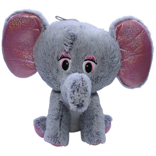 Großer Elefant mit rosa Glitzer-Ohren