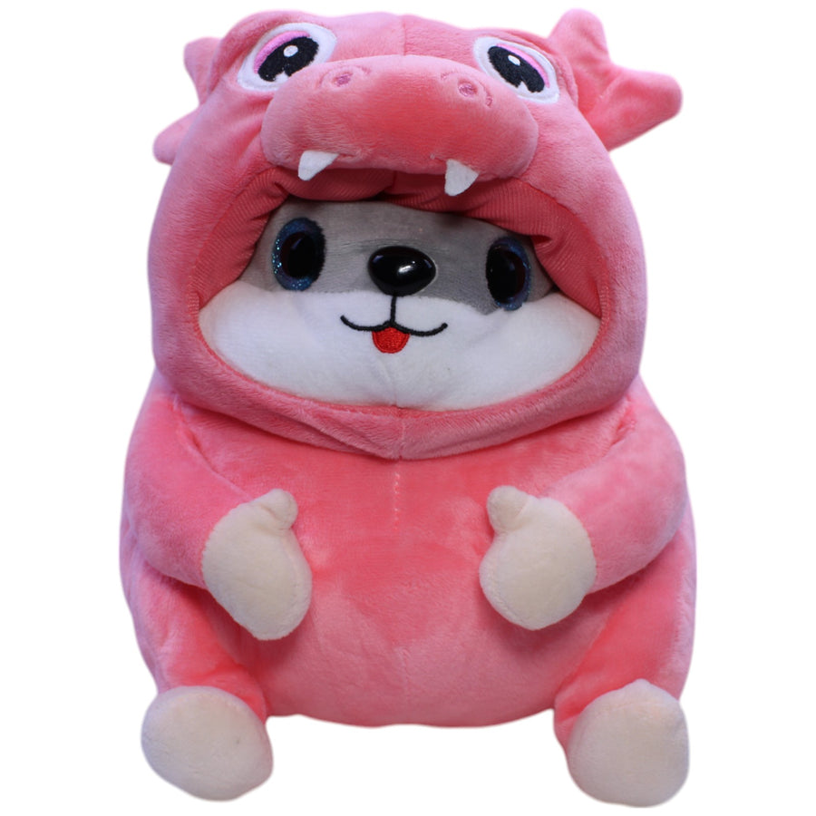 Flos Toys, süßer Hamster in rosa Dino Kostüm