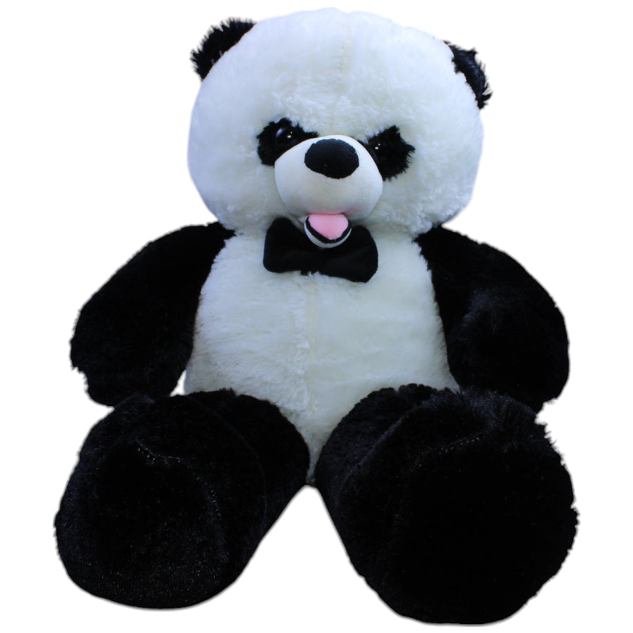 XL Panda mit Fliege und Reißverschluss