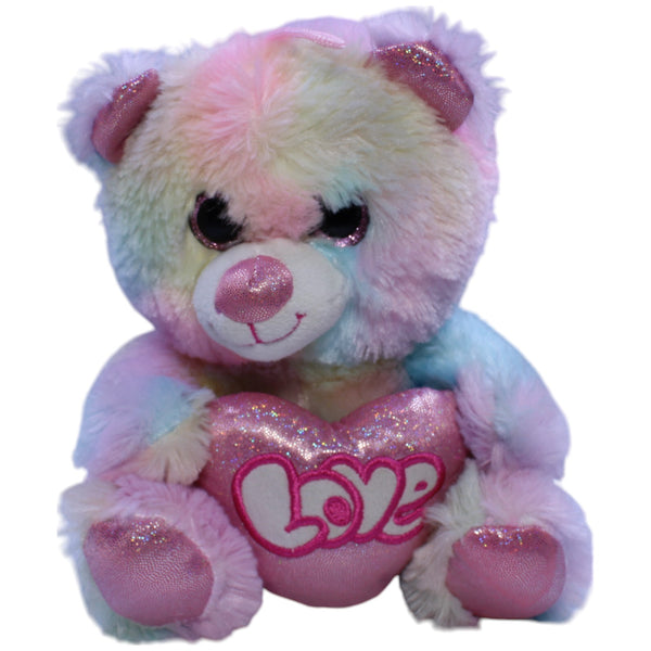 Bunter Teddybär mit Herz "Love"
