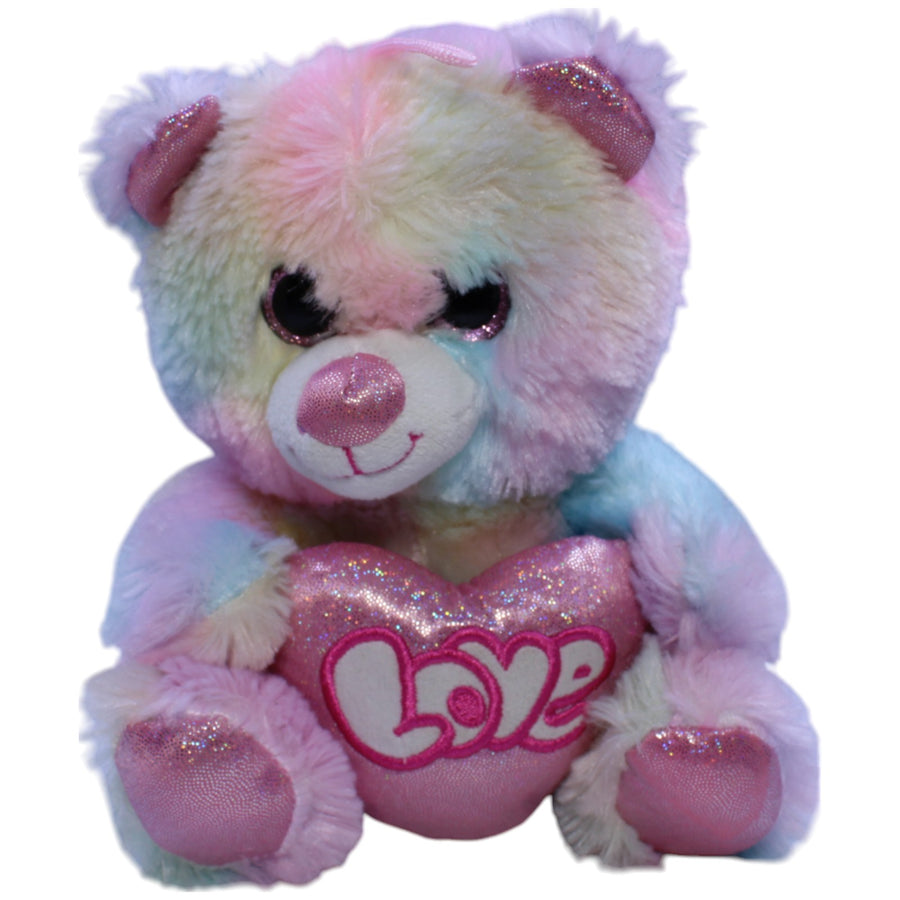 Bunter Teddybär mit Herz "Love"