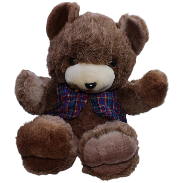 XXL Teddybär in karierter Weste