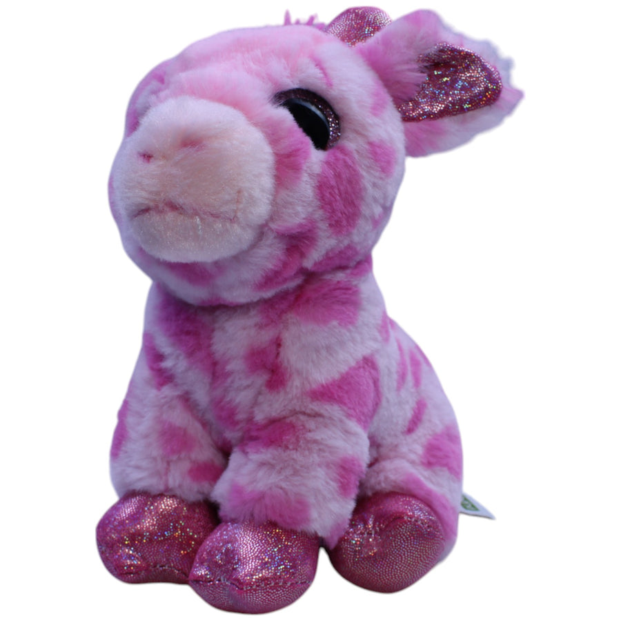 Plan International, pinke Glitzer Giraffe