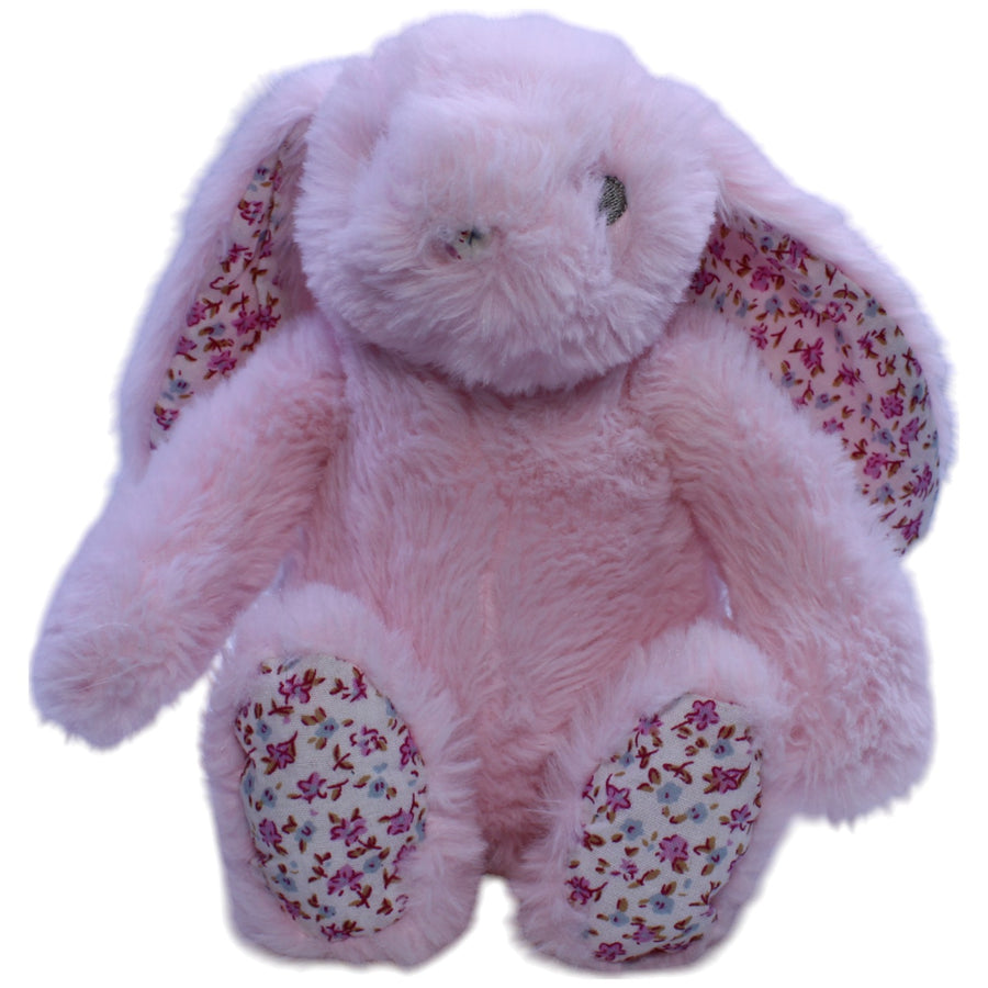 Rosa Hase mit Blumenmuster, superweich
