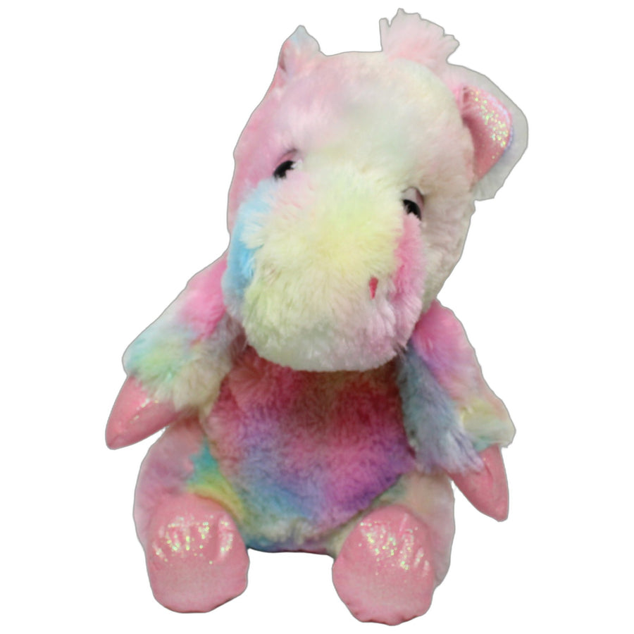Kuschelfreund, bunter Pegasus mit Glitzer