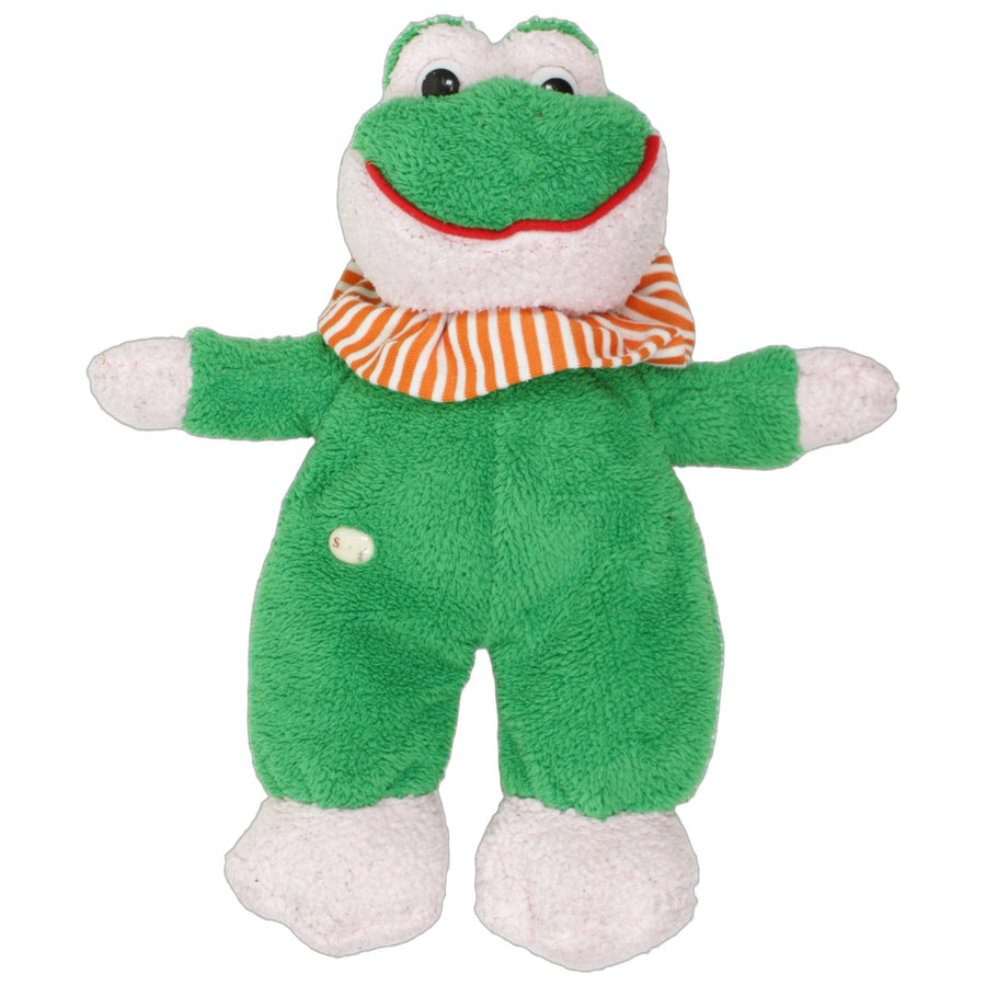 Süßer Frosch mit orange-gestreiftem Kragen