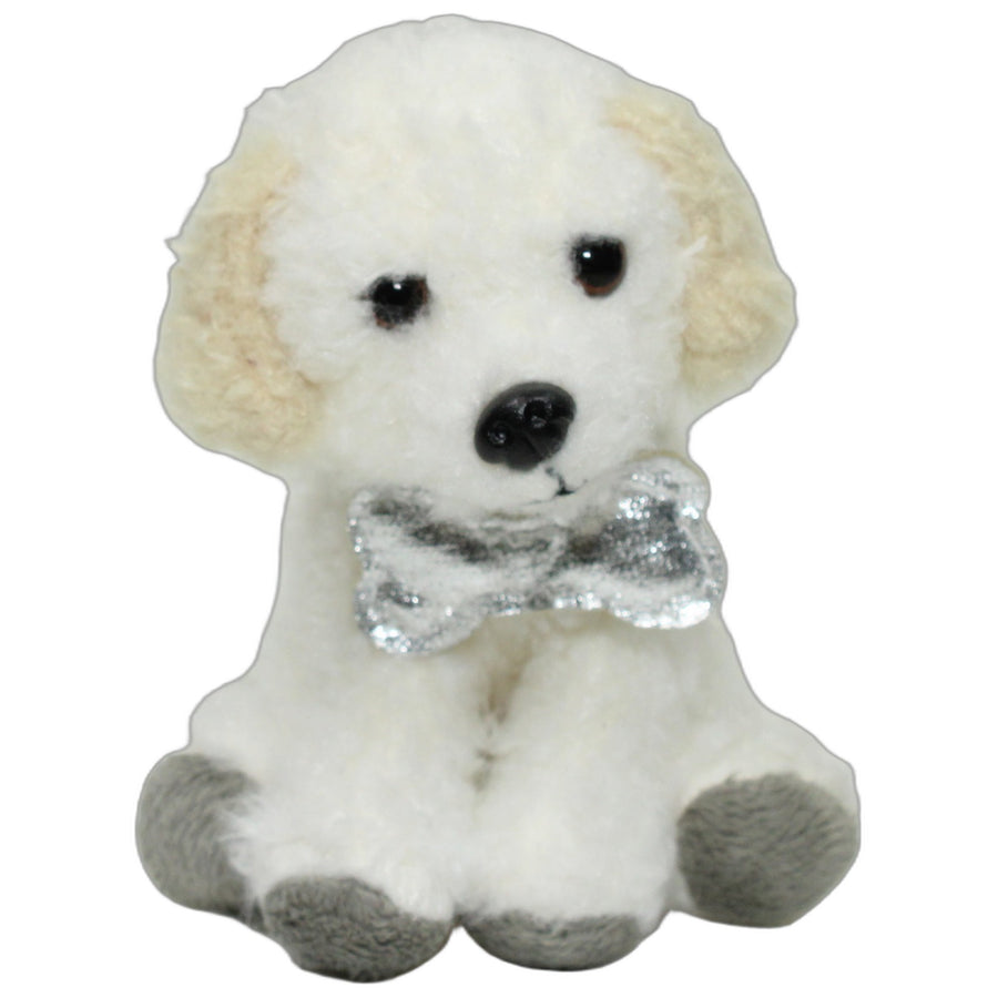 Goldendoodle Flocke mit silbernem Knochen