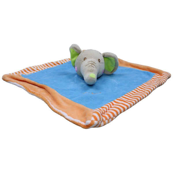 Elefant, orange-blau