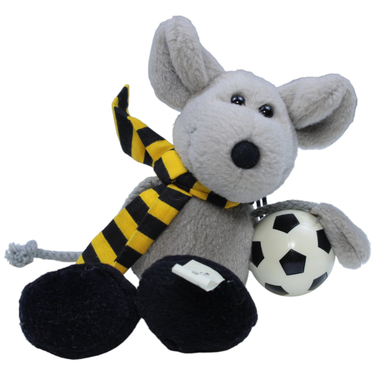 1231485 W. Steinbeck Vintage Fußball Maus Kuscheltier Kumpel Leo Gebraucht
