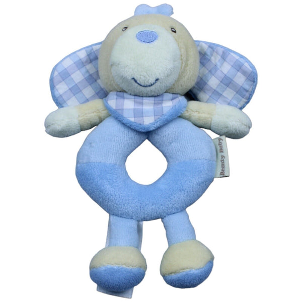 Hund, blau-kariert