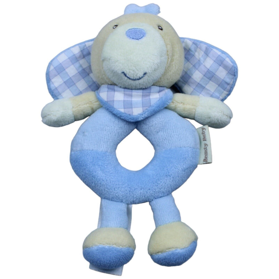 Hund, blau-kariert
