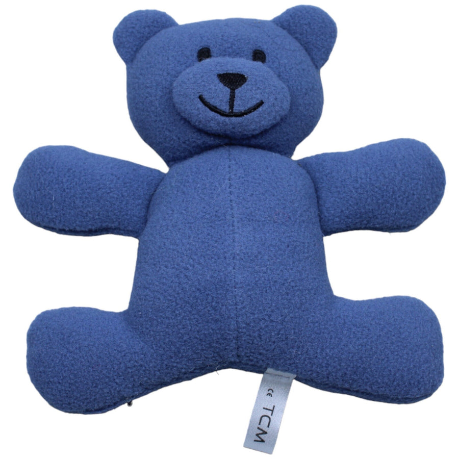 Teddybär liegend, blau