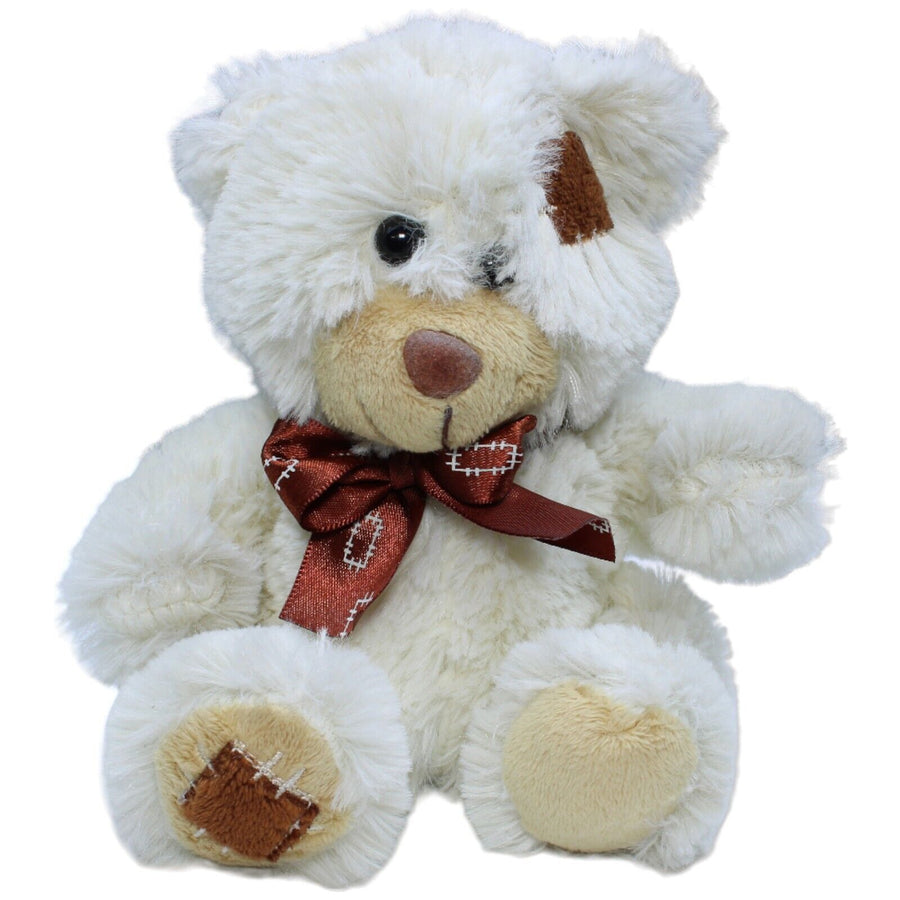 Teddybär geflickt, weiß