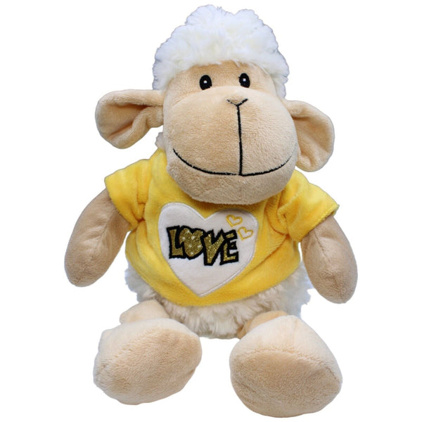 Flos Toys, Schaf mit gelben Shirt "LOVE"