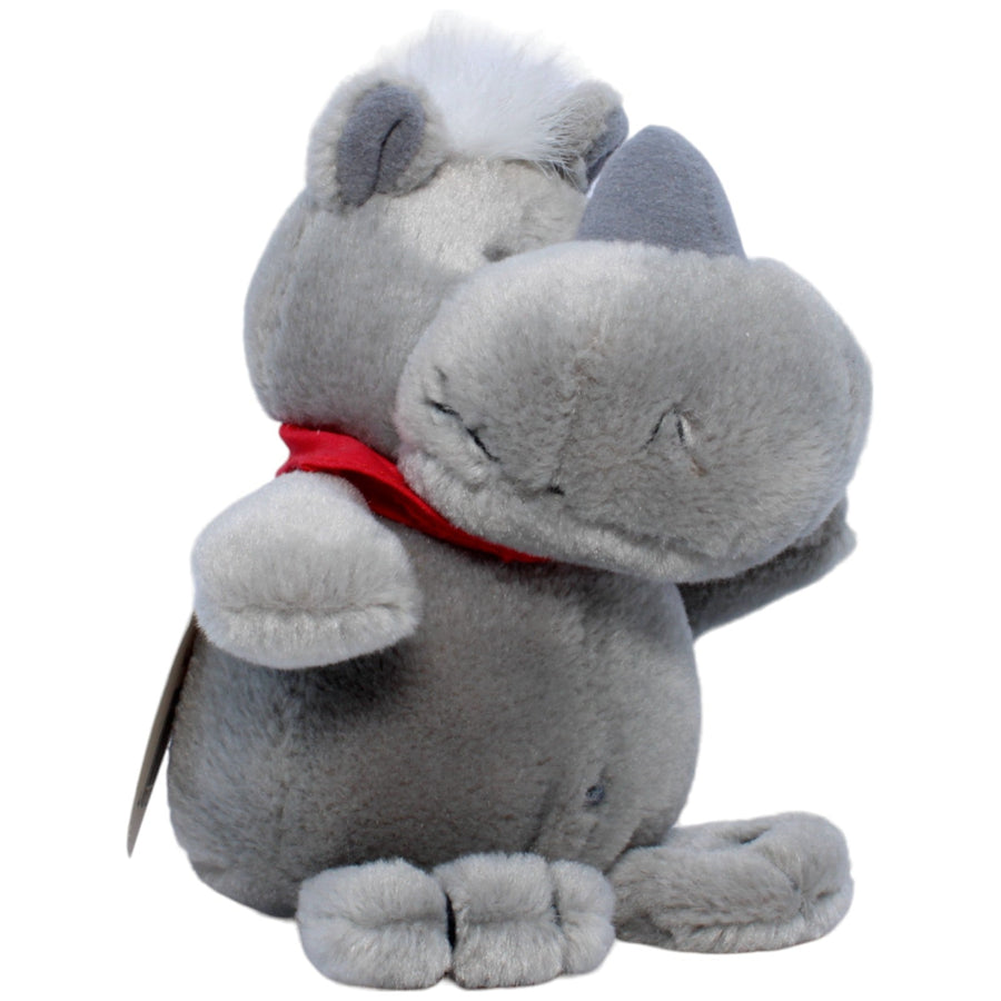 Nashorn Rudi mit rotem Halstuch