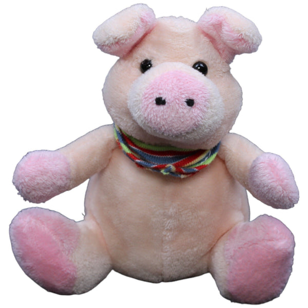 Schwein mit Halstuch, sitzend