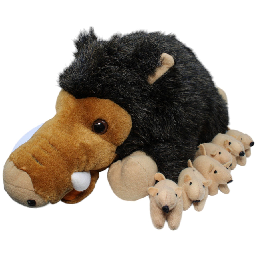 Wildschwein Mama mit 6 Babys im Bauch