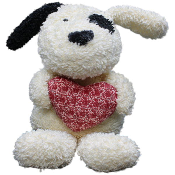 Hund mit Herz, sitzend