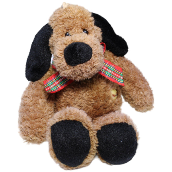 Hund mit Schleife, braun